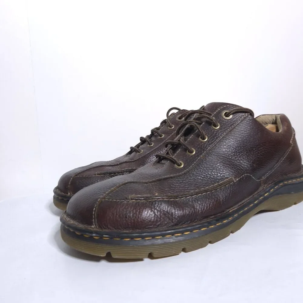 Dr Martens Brown Oxford Mens US 13 Casual Leather Lace Up Shoe 11200 Air Cushion